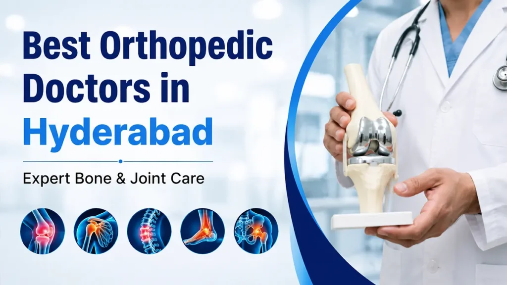 Best Orthopedic Doctors in Hyderabad providing expert bone, joint, spine, and knee replacement care in 2026.