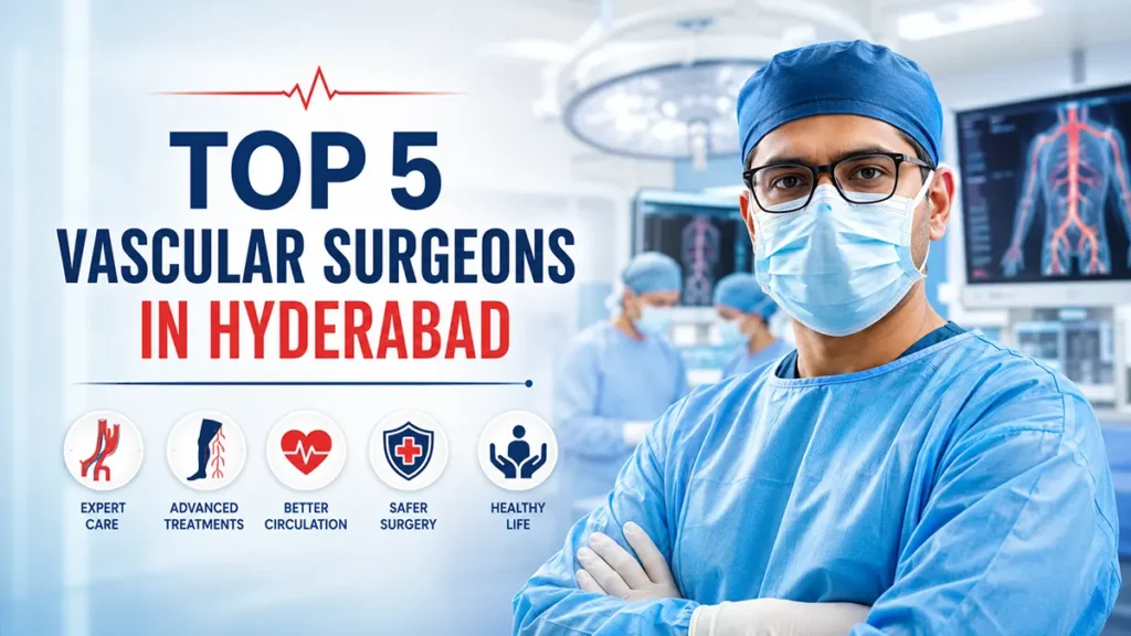 Best Vascular Surgeons in Hyderabad offering expert treatment for varicose veins, diabetic foot, peripheral artery disease, and vascular disorders.