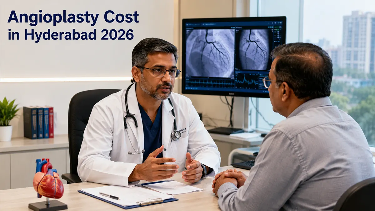 Angioplasty cost in Hyderabad 2026 with cardiologist consultation